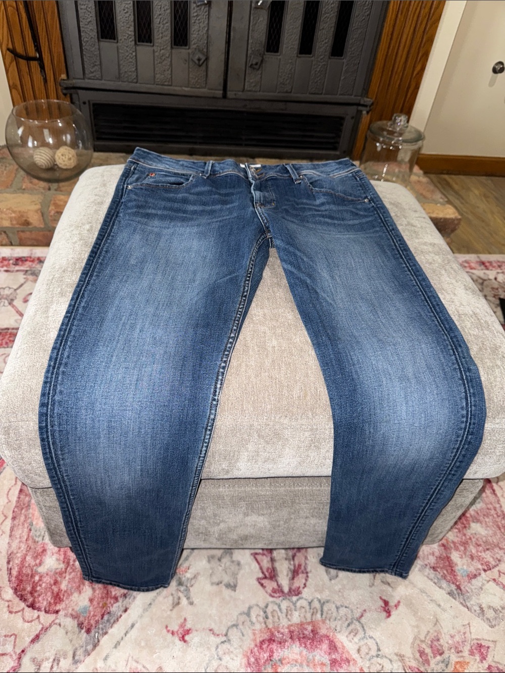 Hudson Jeans Collin Skinny Medium Blue Denim